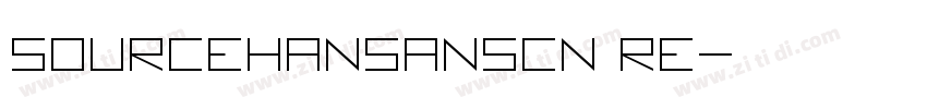 sourcehansanscn re字体转换